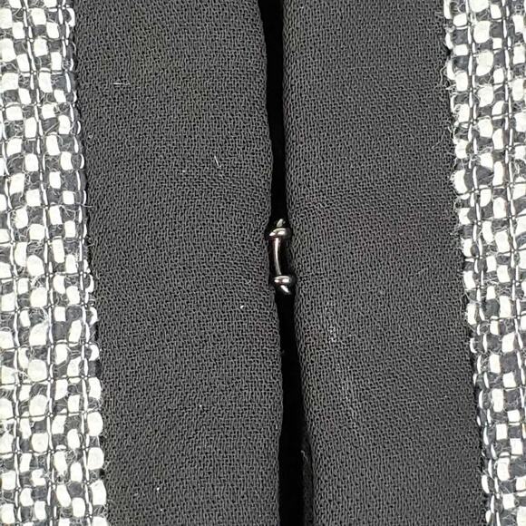 Talbots Blazer Jacket Crop Women’s Size 6 Black Tweed Textured Stretch Lined - Picture 6 of 9